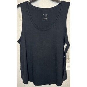 ANDEAWY Black Relaxed Tank Top Women’s Size Large